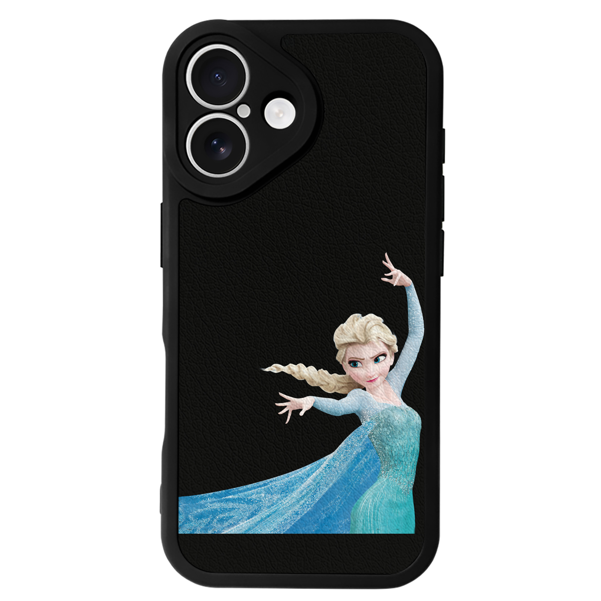 （画像用） アナと雪の女王 アンナ エルサ Frozen Anna Elsa 【iPhone 16シリーズ対応】シリコンスマホケース（レザー調） 材質：シリコン